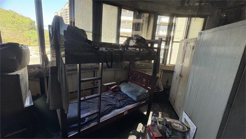 消防局發生火警！左營分隊2樓寢室電線走火 隊員立即上樓佈線滅火