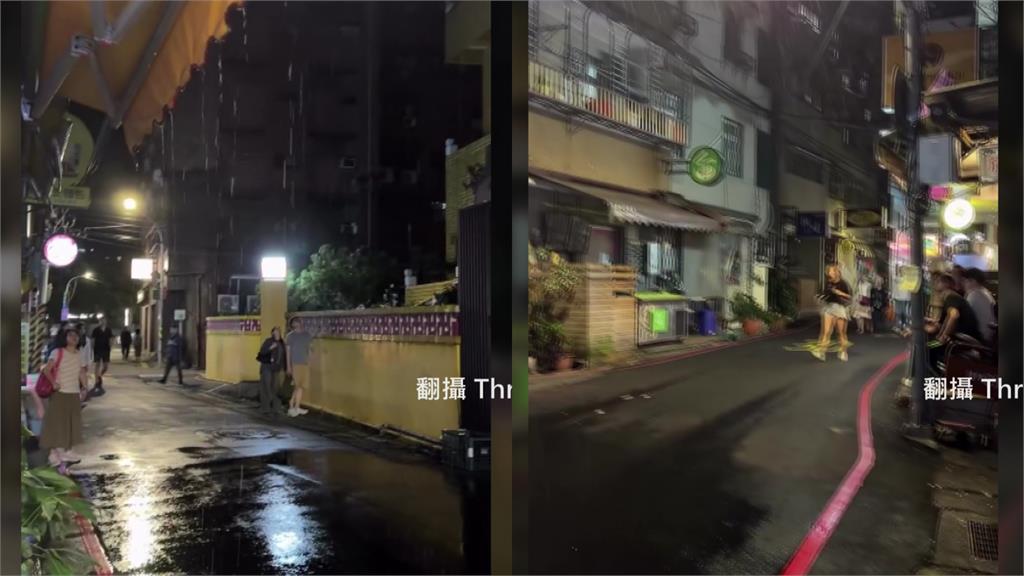 全街都乾的！中和巷口出現「1坪暴雨區」超離奇　氣象署揭真相
