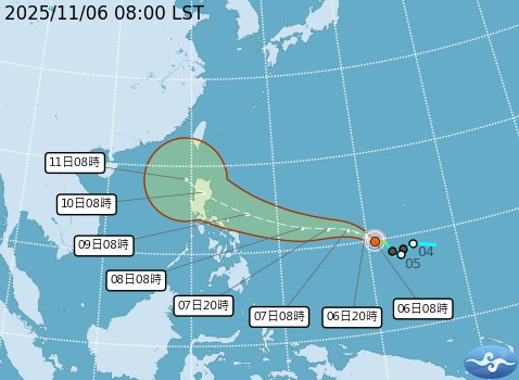 「鳳凰」颱風來勢洶洶 氣象署：週一不排除發布海上警報