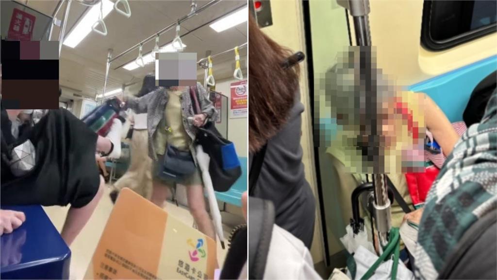 北捷婦先前因被踹在網上爆紅。圖／翻攝自Facebook@我是中正人 Ⓞ 台北市中正區 Ⓞ、oh_wen1102授權提供