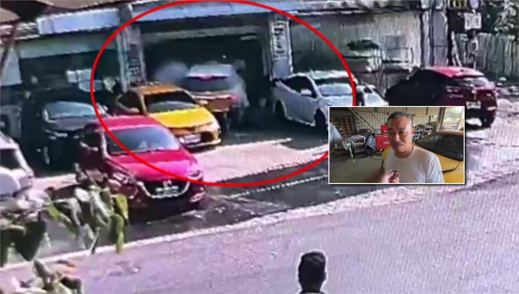 遭拒保收回車牌！運將點火撞車行報復 黑歷史前科被挖出