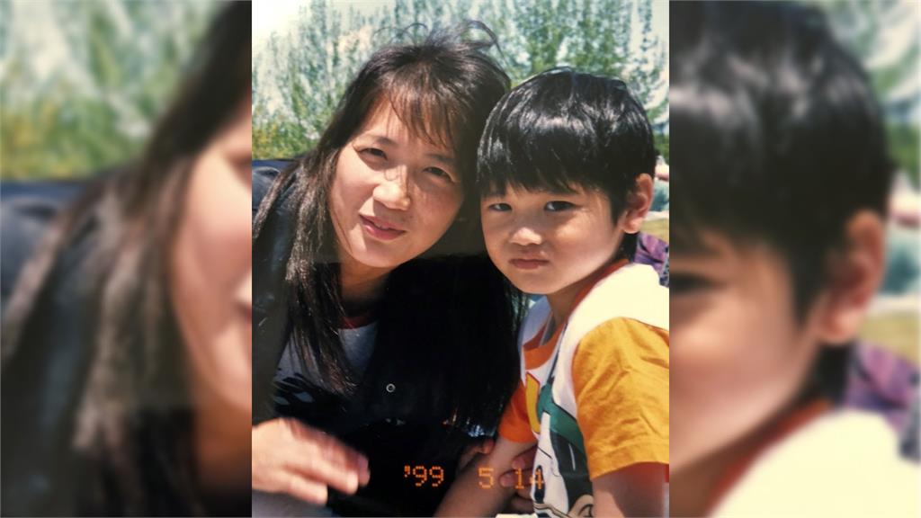 大谷翔平24年前與母親的合照。圖／翻攝自Twitter@MLB