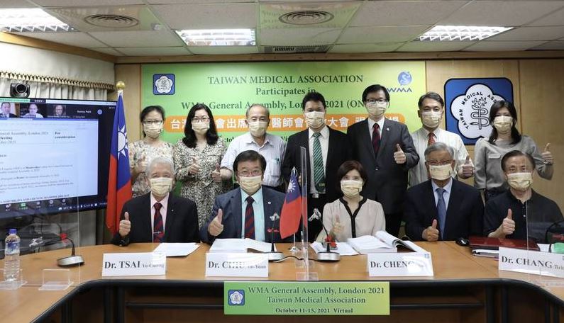 台灣醫師會參與WMA會員大會。圖／台灣醫師會提供