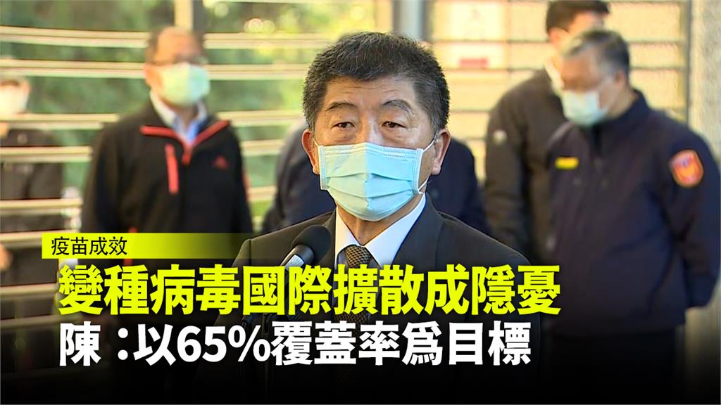 施打疫苗集體免疫 陳時中：台灣以65%當目標