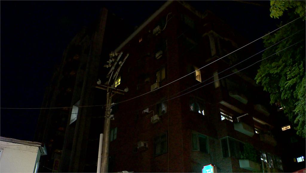 台北市士林區接近傍晚5點傳出停電，總共影響262戶。圖／台視新聞