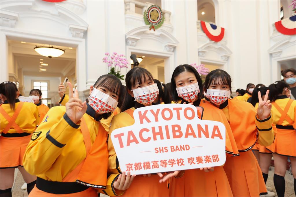 日本京都橘高校吹奏部實力堅強，有「橘色惡魔」之稱。圖／中華文化總會提供