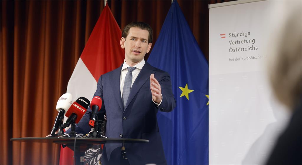 奧地利總理庫爾茨9日宣布下台。圖／翻攝自Twitter @Sebastian Kurz