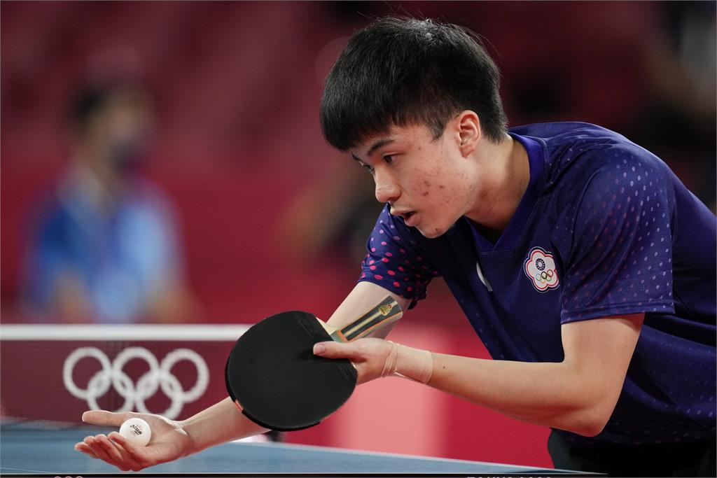 我國東奧桌球混雙銅牌選手林昀儒。圖／AP提供