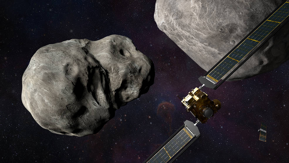 NASA將發動「DART計畫」，測試要如何改變小行星軌道。圖／翻攝自NASA官網