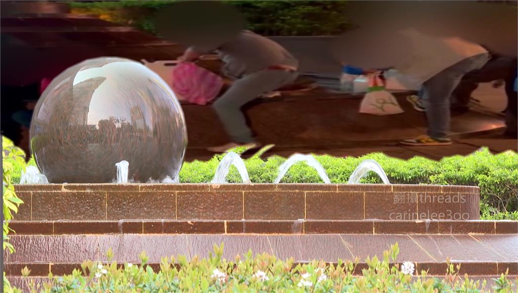 多人圍台北101風水池舀水疑當「發財水」 賈永婕急呼籲：別喝！