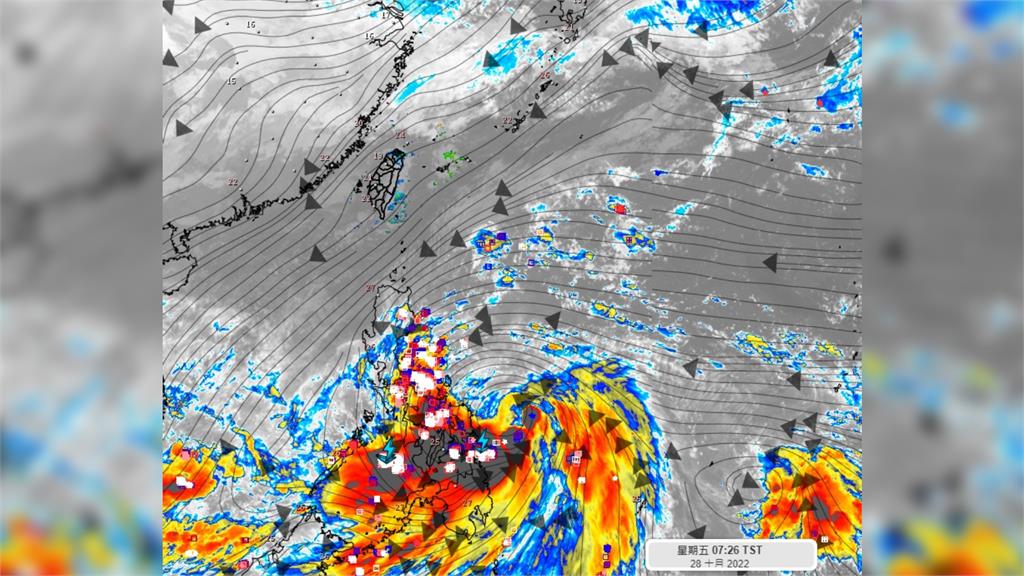 氣象專家指出，颱風於週日時路徑才會更明朗。圖／翻攝自臉書@weatherrisk
