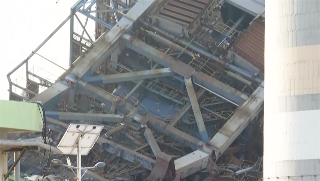 南韓蔚山火電廠鍋爐塔崩塌！2人獲救送醫、仍有7名工人受困