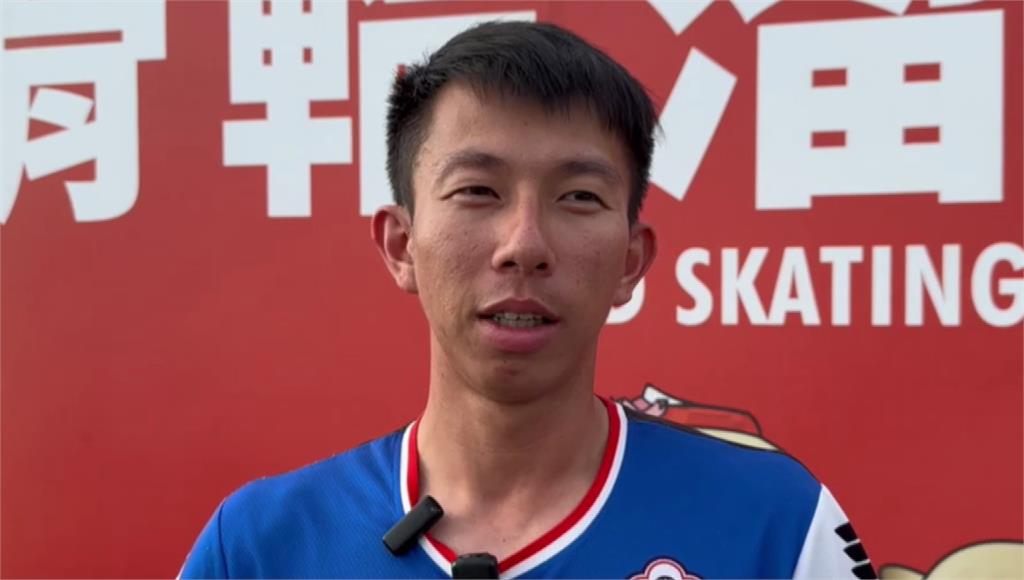 競速滑輪溜冰選手黃玉霖。圖／台視新聞