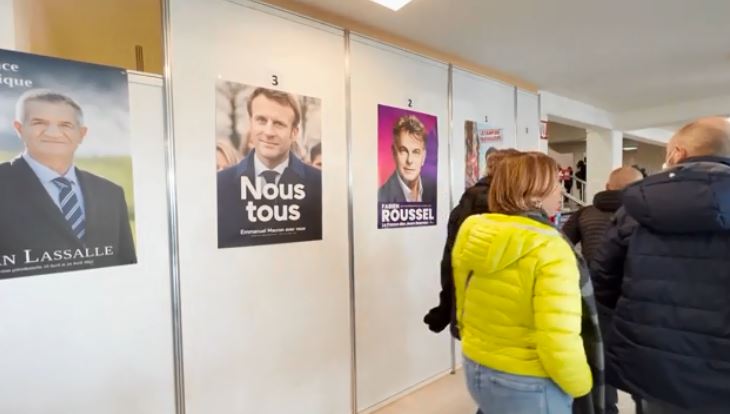 法國大選第二輪投票將在24日舉行。圖／翻攝自AP Direct