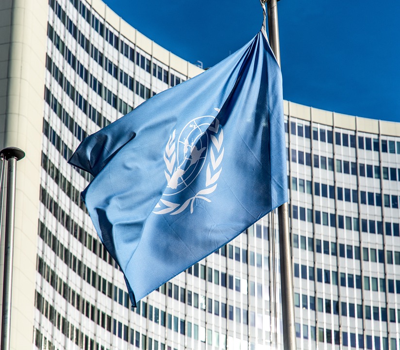 聯合國旗幟。示意圖／翻攝自免費圖庫Pixabay