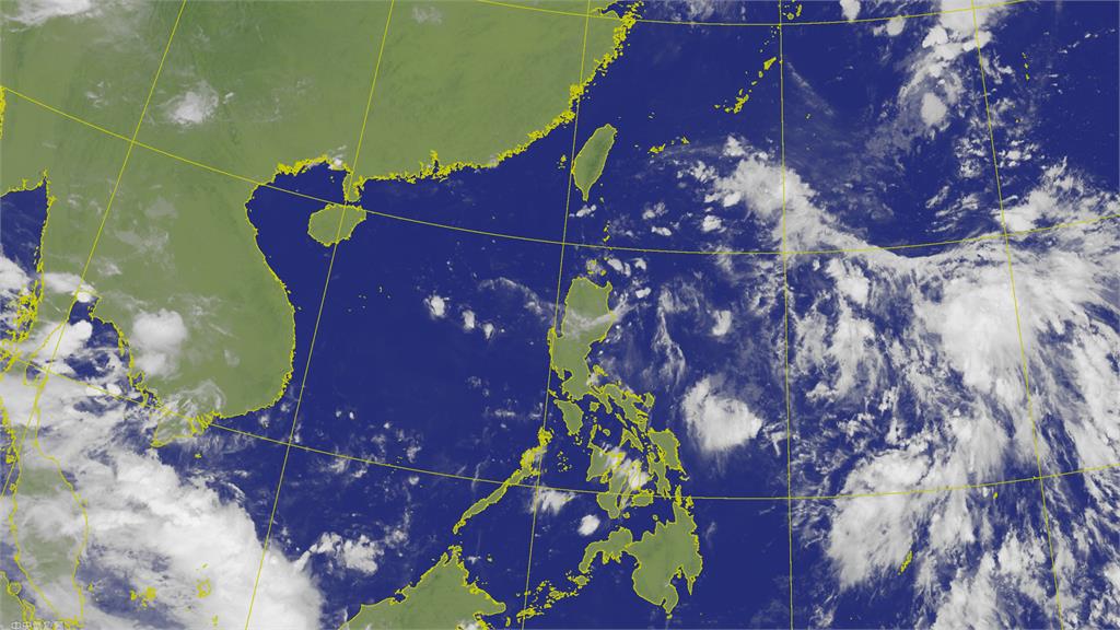 隨著太平洋高壓減弱，台灣跟菲律賓附近相對成為低壓區。圖／翻攝自中央氣象局