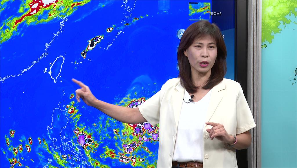 今（11）天開始台灣附近水氣增多。圖／台視新聞