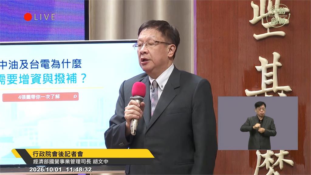 中東戰事衝擊能源價格 行政院提追加預算撥補中油台電