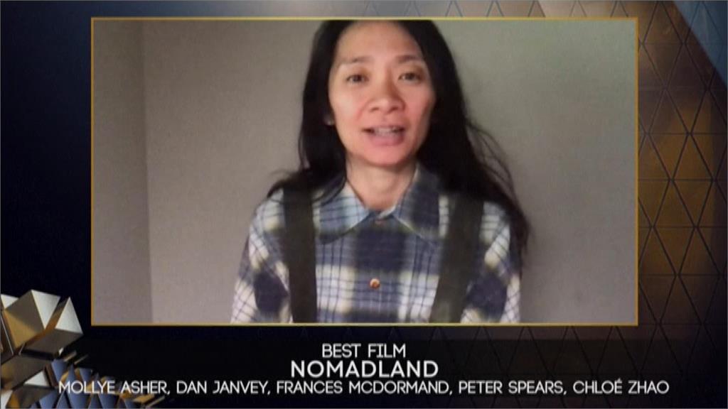 華裔女導演趙婷執導的《游牧人生》，在英國影藝學院電影獎中獲得4項大獎。圖／翻攝自播出畫面