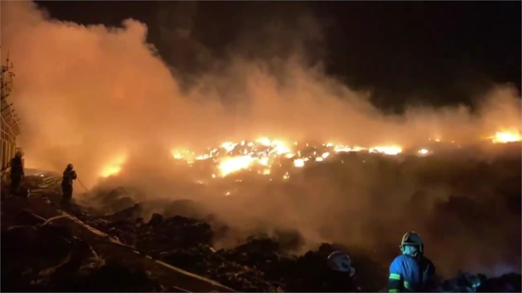 濃煙狂竄！澎湖紅羅掩埋場陷火海 6村里空氣品質恐受影響