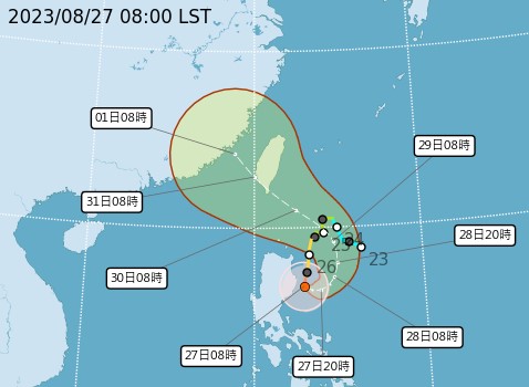颱風蘇拉。圖／翻攝自中央氣象局