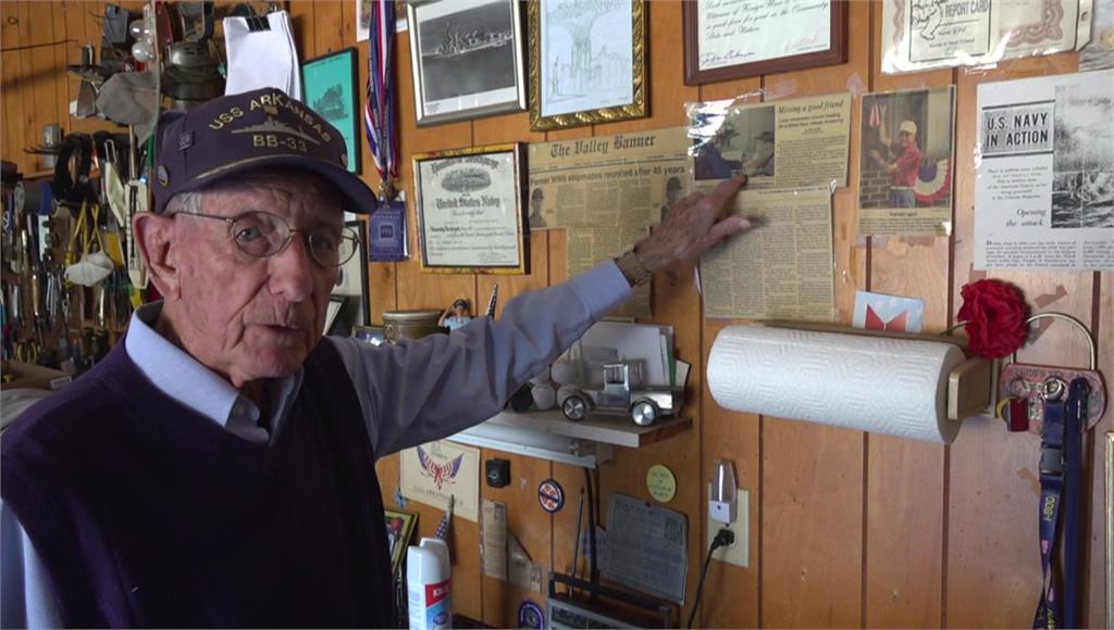 高齡98歲的美國二戰退休老兵史坦，一天走路距離長達6公里。圖／CNN