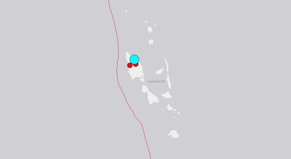 萬那杜發生地震。圖／翻攝自USGS網站