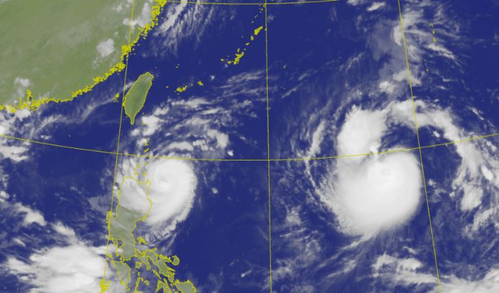 氣象局昨晚針對颱風蘇拉發布海上颱風警報。圖／中央氣象局提供
