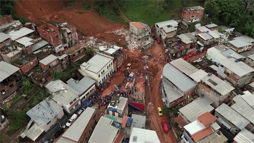 巴西東南部豪雨成災 土石埋屋至少25死、43失蹤
