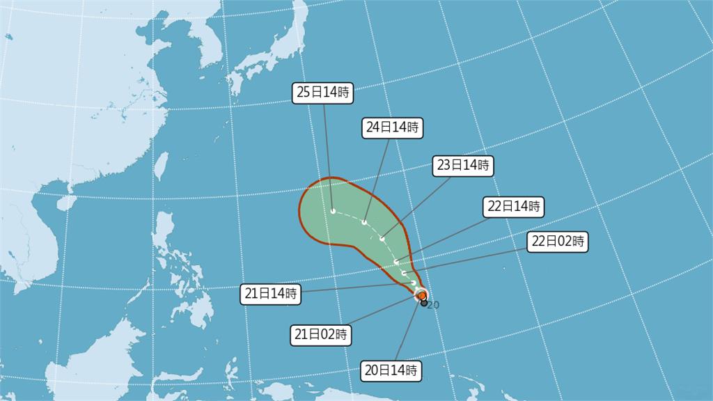 颱風「瑪娃」生成。圖／中央氣象局官網