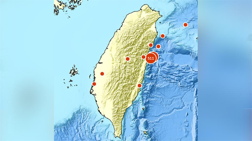 台灣地震頻繁，經濟部最新增列3處活動斷層地質敏感區。圖／翻攝自中央氣象署