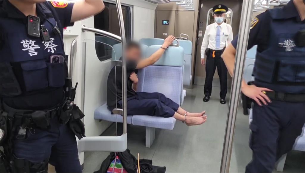 乘客疑「上錯車」竟破壞車長閥害列車急停 警壓制上銬依現行犯移送