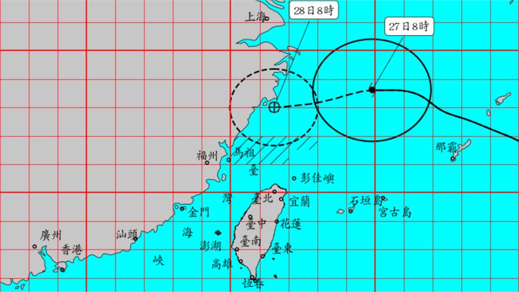 沙德爾8:30發布海上颱風警報 北部海面嚴加戒備