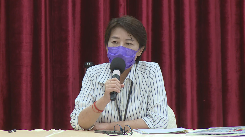 台北市副市長黃珊珊說明內湖交通問題。圖／台視新聞
