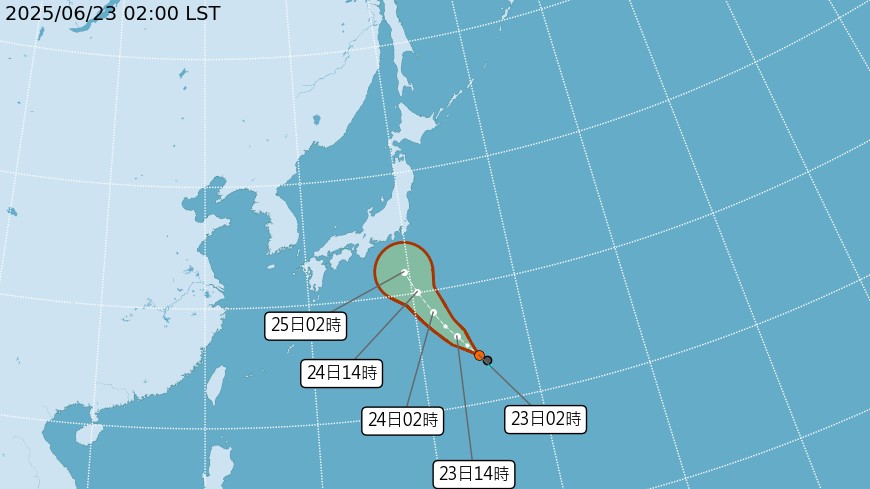 聖帕颱風預估今早將生成。圖／翻攝自中央氣象署