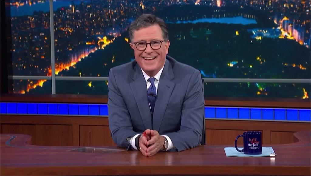 美國知名主持人史帝芬柯貝爾（Stephen Colbert）。圖／CNN、美聯社 、路透社