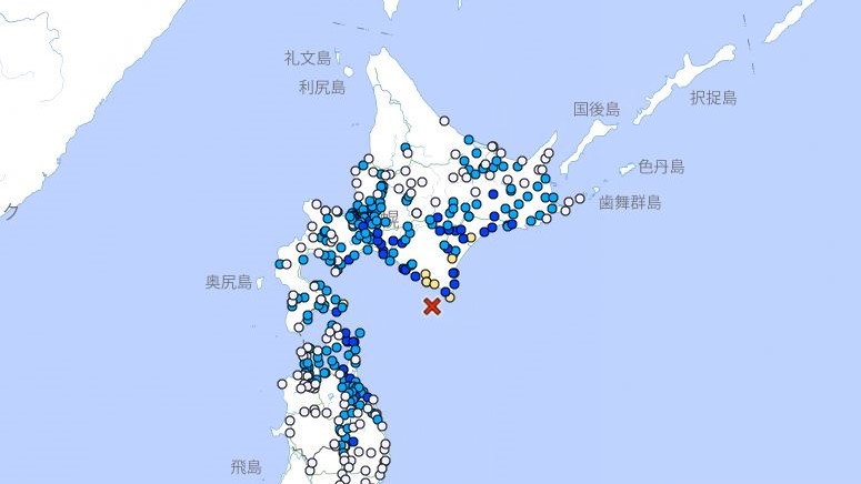 一天2強震！北海道晚間發生規模6.0地震　最大震度4級