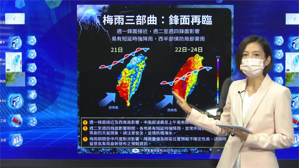 滯留鋒面報到！明各地慎防「短延時強降雨」