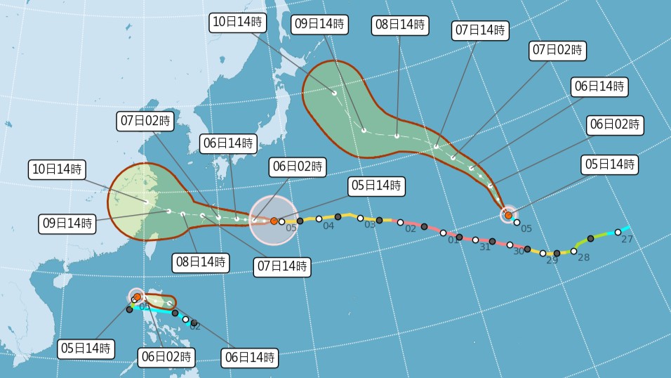 三颱共舞！第15號颱風「昌鴻」生成　未來北北西移動對台無影響