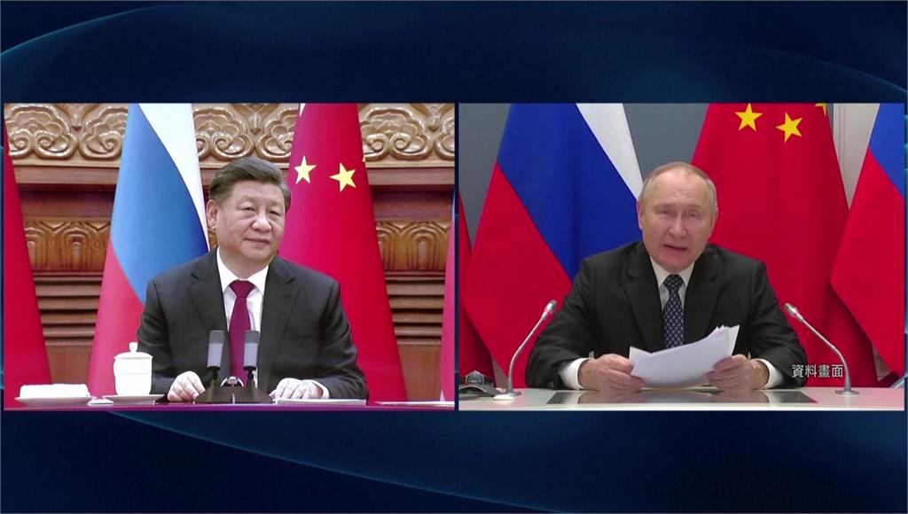 中國國家主席習近平（左）跟俄羅斯總統普亭。圖／路透社（資料畫面）