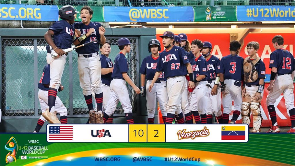 美國在決賽擊敗委內瑞拉。圖／翻攝自Facebook @WBSC