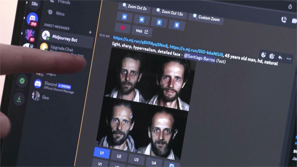 透過AI圖像生成科技，模擬小朋友「轉大人」的模樣。圖／CNN、路透社