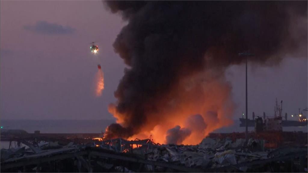 美國總統川普認為，貝魯特爆炸事件看起來像是恐怖攻擊。圖：台視新聞