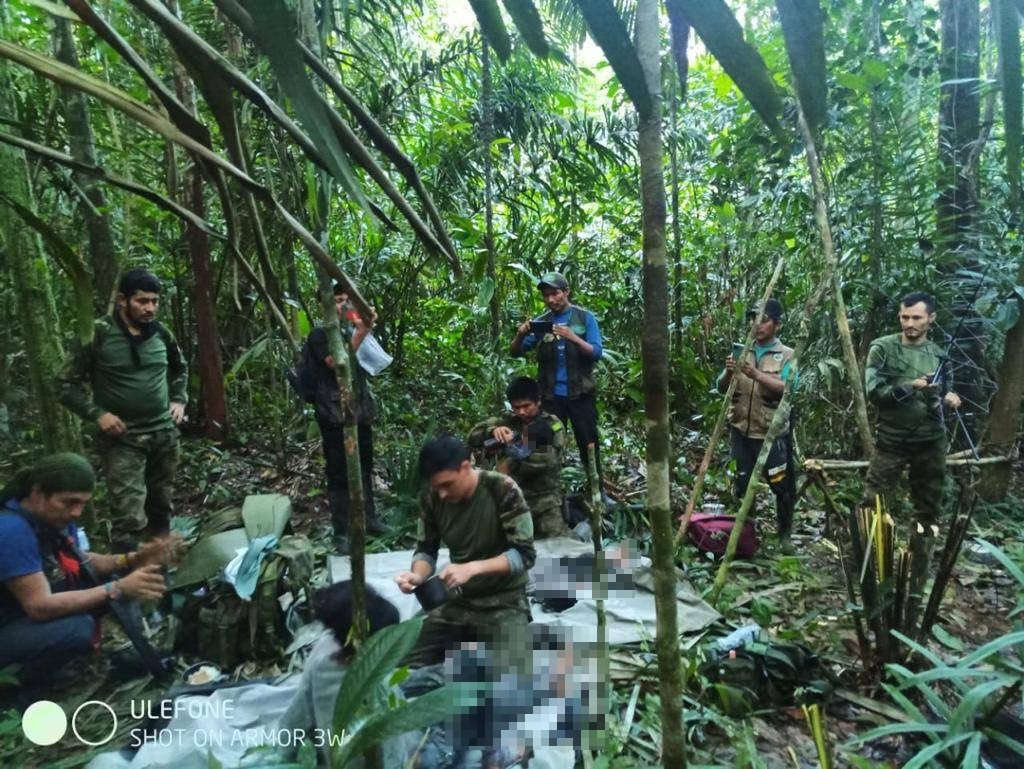 哥倫比亞總統佩特羅特表示，40天前在哥倫比亞叢林中失蹤的4名兒童被發現還活著。。圖／翻攝自Twitter@petrogustavo