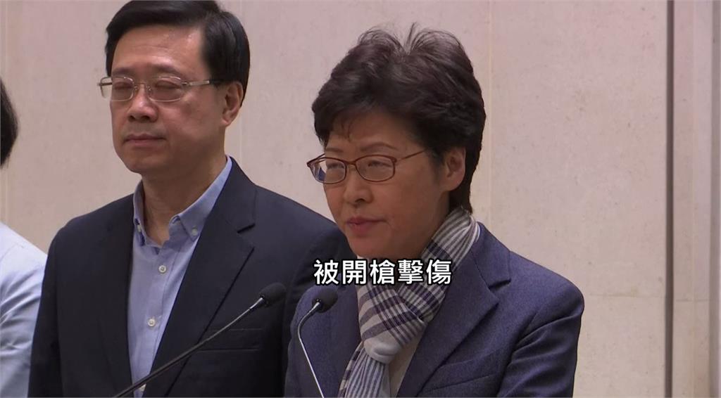 林鄭月娥11日召開記者會。圖：台視新聞