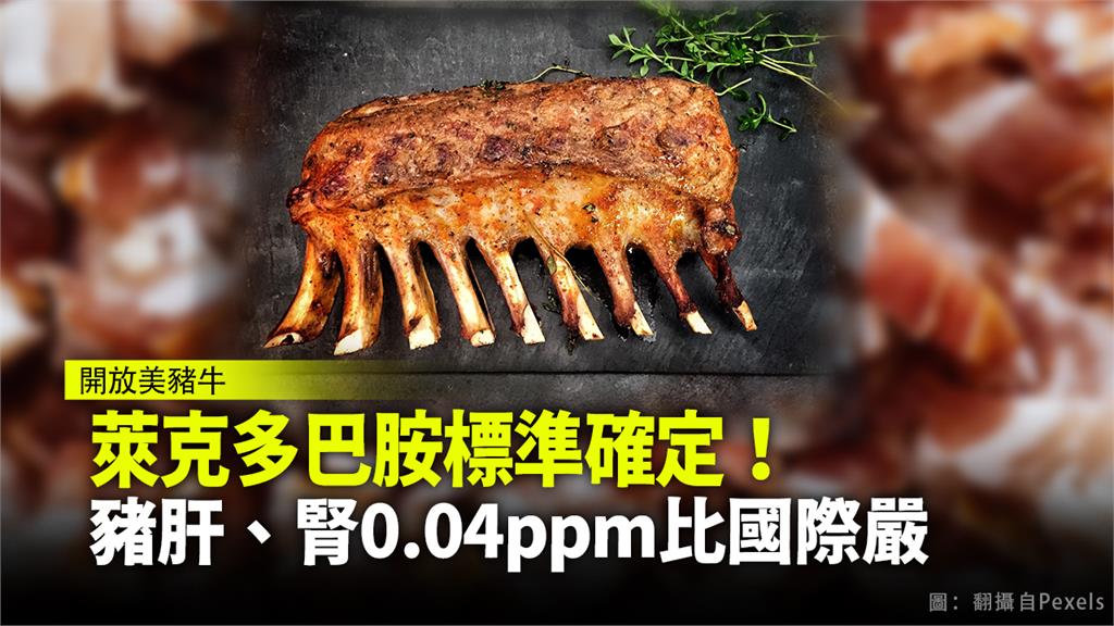 萊克多巴胺標準確定！ 豬腎0.04ppm比國際0...