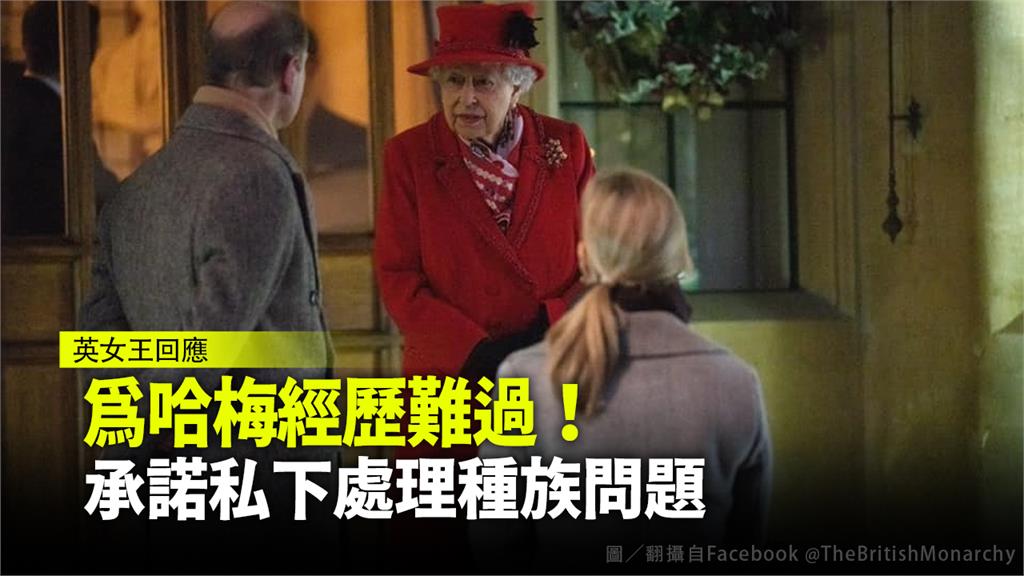 英國女王發聲明回應哈梅專訪內容。圖：翻攝自The British Monarchy臉書