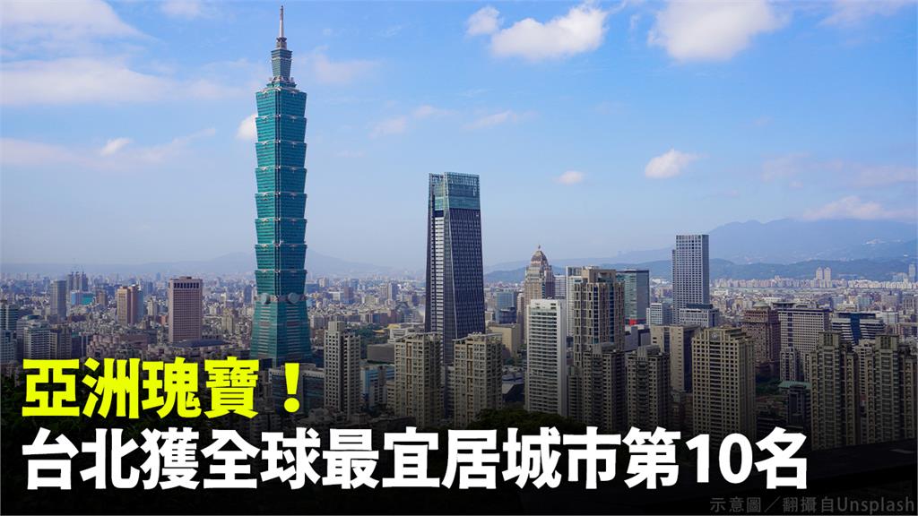 台北市獲英國雜誌評為最宜居城市第10名。圖／翻攝自Unsplash