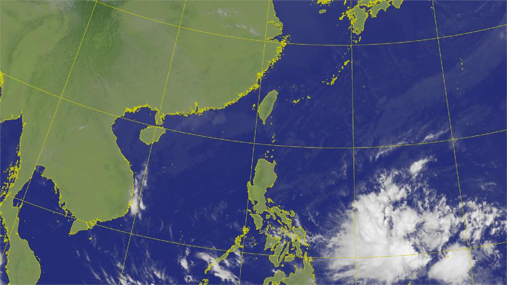 菲律賓海面上的熱帶擾動，有機會發展成今年第1個颱風「珊瑚」。示意圖／翻攝自中央氣象局