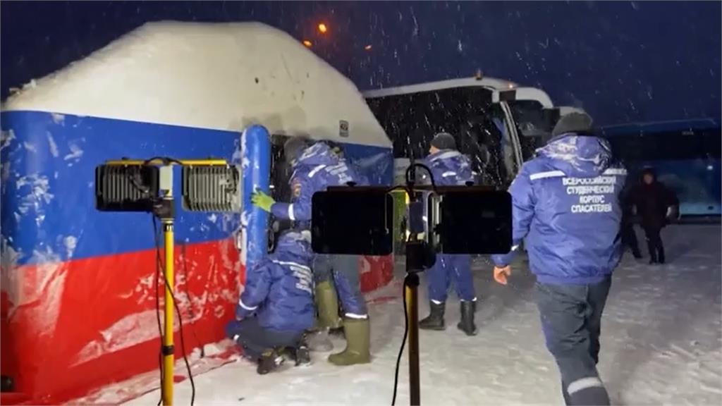 西伯利亞礦災，當局宣布52人死亡。圖／翻攝自AP Direct